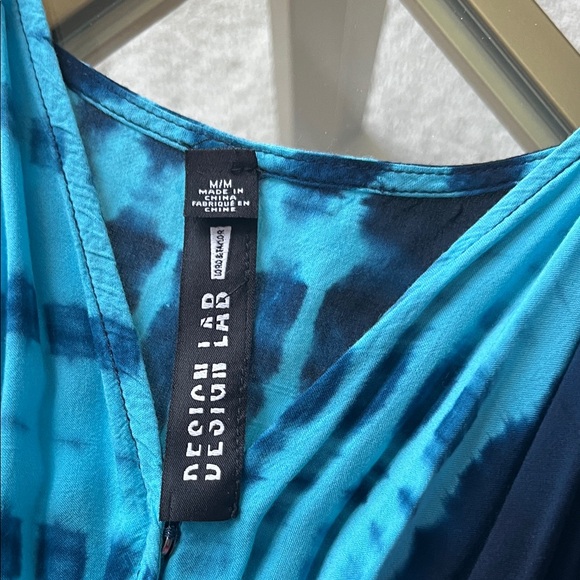 Design Lab Blue Tie-Dye Jumpsuit - Picture 6 of 6